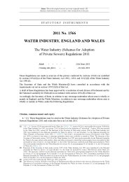 Water Industry (Schemes for Adoption of Private Sewers) Regulations 2011