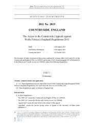 Access to the Countryside (Appeals against Works Notices) (England) Regulations 2011