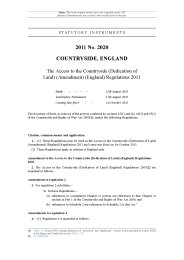 Access to the Countryside (Dedication of Land) (Amendment) (England) Regulations 2011