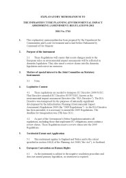 Explanatory Memorandum to the Infrastructure Planning (Environmental ...