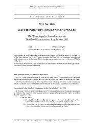 Water Supply (Amendment to the Threshold Requirement) Regulations 2011