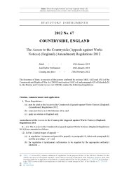 Access to the Countryside (Appeals against Works Notices) (England) (Amendment) Regulations 2012