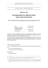 Controlled Waste (England and Wales) Regulations 2012 (Includes correction slip dated May 2012)