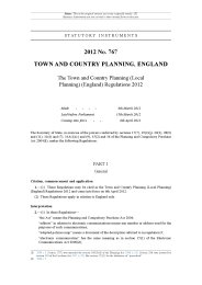 Town and Country Planning (Local Planning) (England) Regulations 2012 (Includes correction slip dated June 2012)