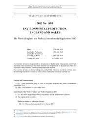 Waste (England and Wales) (Amendment) Regulations 2012