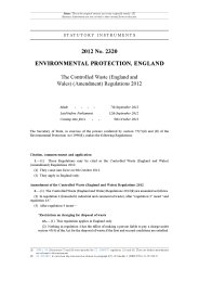 Controlled Waste (England and Wales) (Amendment) Regulations 2012