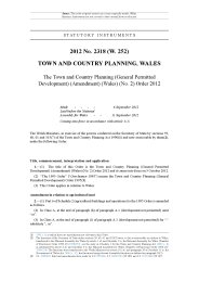 Town and Country Planning (General Permitted Development) (Amendment) (Wales) (No.2) Order 2012 (W.252)