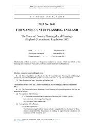Town and Country Planning (Local Planning) (England) (Amendment) Regulations 2012