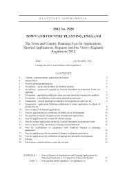 Town and Country Planning (Fees For Applications, Deemed Applications, Requests And Site Visits) (England) Regulations 2012