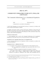 Community Infrastructure Levy (Amendment) Regulations 2012