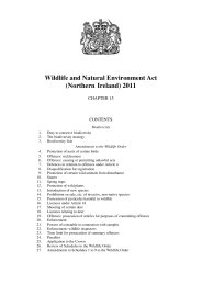 Wildlife and Natural Environment Act (Northern Ireland) 2011