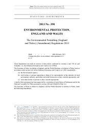 Environmental Permitting (England and Wales) (Amendment) Regulations 2013