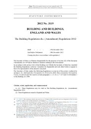 Building Regulations etc. (Amendment) Regulations 2012 (Includes correction slips dated January 2013 and February 2013)