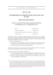 Environmental Permitting (England and Wales) (Amendment) (No.2) Regulations 2013