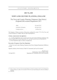 Town and Country Planning (Temporary Stop Notice) (England) (Revocation) Regulations 2013