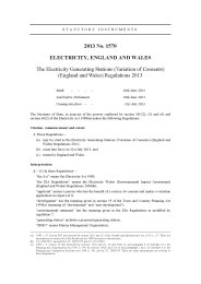 Electricity Generating Stations (Variation of Consents) (England and Wales) Regulations 2013
