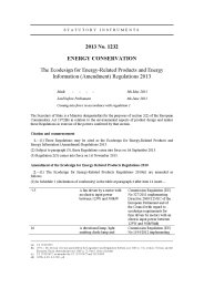 Ecodesign for Energy-Related Products and Energy Information (Amendment) Regulations 2013
