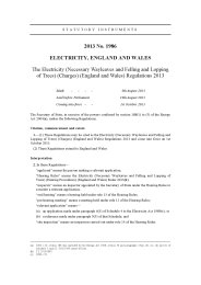 Electricity (Necessary Wayleaves and Felling and Lopping of Trees) (Charges) (England and Wales) Regulations 2013