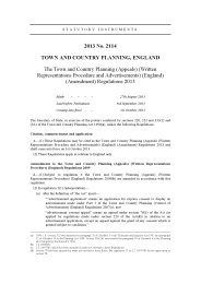 Town and Country Planning (Appeals) (Written Representations Procedure and Advertisements) (England) (Amendment) Regulations 2013