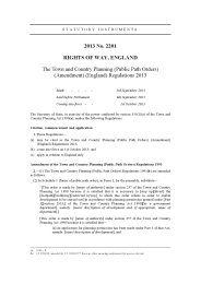 Town and Country Planning (Public Path orders) (Amendment) (England) Regulations 2013