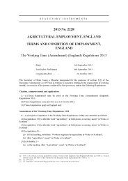 Working Time (Amendment) (England) Regulations 2013