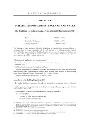 Building Regulations etc. (Amendment) Regulations 2014