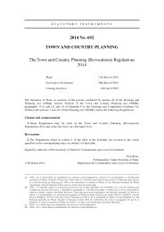 Town and Country Planning (Revocations) Regulations 2014
