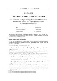 Town and Country Planning (Development Management Procedure and Section 62A Applications) (England) (Amendment) Order 2014