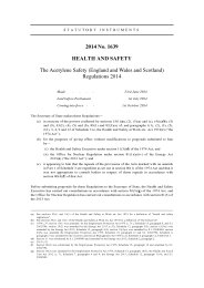 Acetylene Safety (England and Wales and Scotland) Regulations 2014