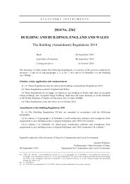 Building (Amendment) Regulations 2014