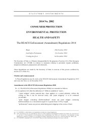 REACH Enforcement (Amendment) Regulations 2014