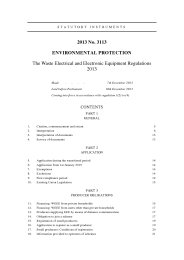 Waste Electrical and Electronic Equipment Regulations 2013 (Including correction slip dated January 2015)