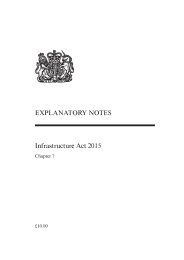 Explanatory Notes to the Infrastructure Act 2015. Chapter 7