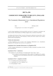 Community Infrastructure Levy (Amendment) Regulations 2015
