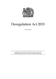 Deregulation Act 2015