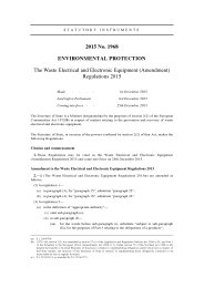 Waste Electrical and Electronic Equipment (Amendment) Regulations 2015