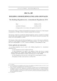 Building Regulations etc. (Amendment) Regulations 2016