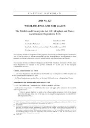 Wildlife and Countryside Act 1981 (England and Wales) (Amendment) Regulations 2016