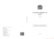 Consumer Rights Act 2015. Ch 15