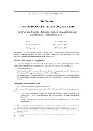 Town and Country Planning (Section 62A Applications) (Amendment) Regulations 2016