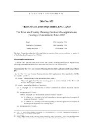 Town and Country Planning (Section 62A Applications) (Hearings) (Amendment) Rules 2016