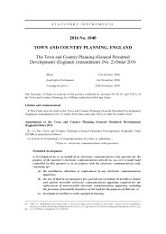 Town and Country Planning (General Permitted Development) (England) (Amendment) (No.2) Order 2016
