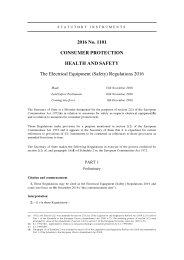 Electrical Equipment (Safety) Regulations 2016