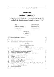 Equipment and Protective Systems Intended For Use In Potentially Explosive Atmospheres Regulations 2016
