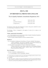 Air Quality Standards (Amendment) Regulations 2016