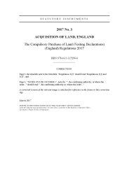 Compulsory Purchase of Land (Vesting Declarations) (England) Regulations 2017 (Includes correction slip issued March 2017)