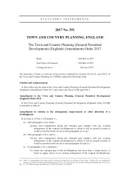 Town and Country Planning (General Permitted Development) (England) (Amendment) Order 2017