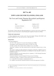 Town and Country Planning (Brownfield Land Register) Regulations 2017