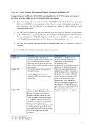 Transposition Note to the Town and Country Planning (Environmental Impact Assessment) Regulations 2017. SI 2017/571