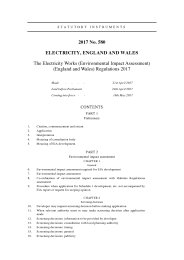 Electricity Works (Environmental Impact Assessment) (England and Wales) Regulations 2017